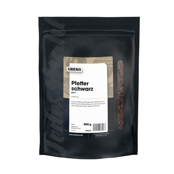 Pfeffer schwarz ganz 800g Ubena