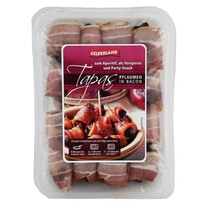 Pflaumen im Speckmantel Tapas 32 Stück TK 600g Gelderland
