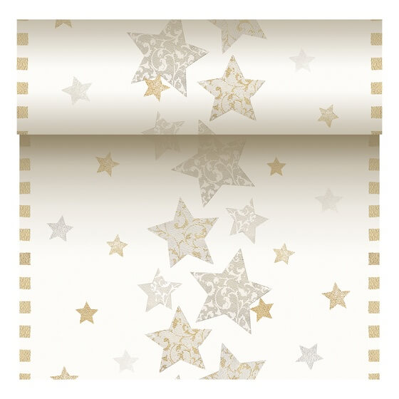 Stardust Weihnachts Tisch Läufer 24m x 40cm Papstar
