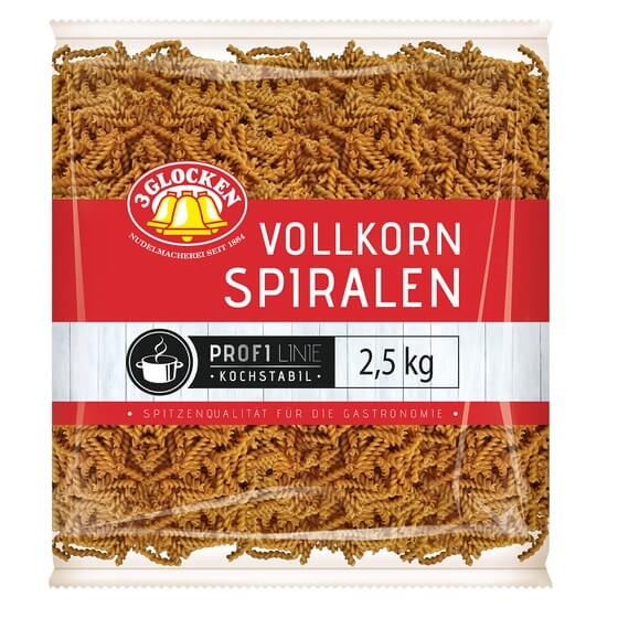 Vollkorn Spiral Nudeln ODZ 2,5kg 3 Glocken