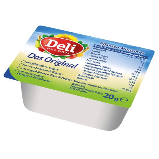 Deli Reform Margarine Original ZBE 120x20g 80% Fettgehalt