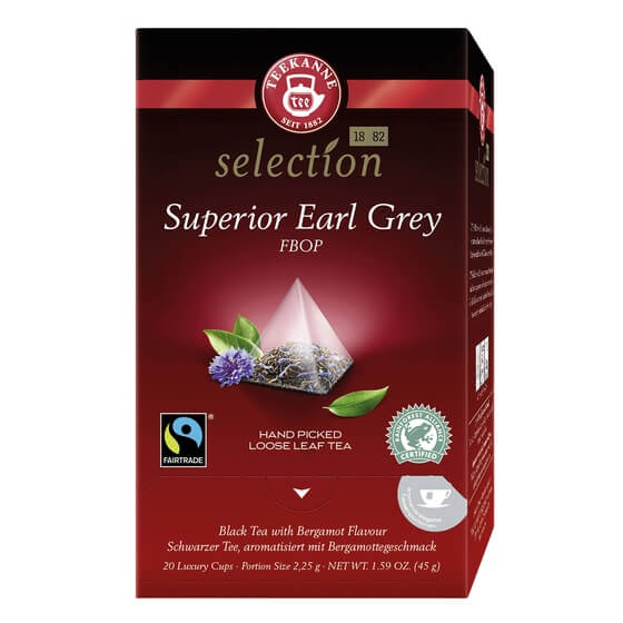 Earl Grey Luxory Cup Pyramidenbeutel 20Beutel Teekanne