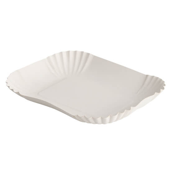 Pappschale "pure" weiß eckig 13x17,5x3cm 250St PapStar