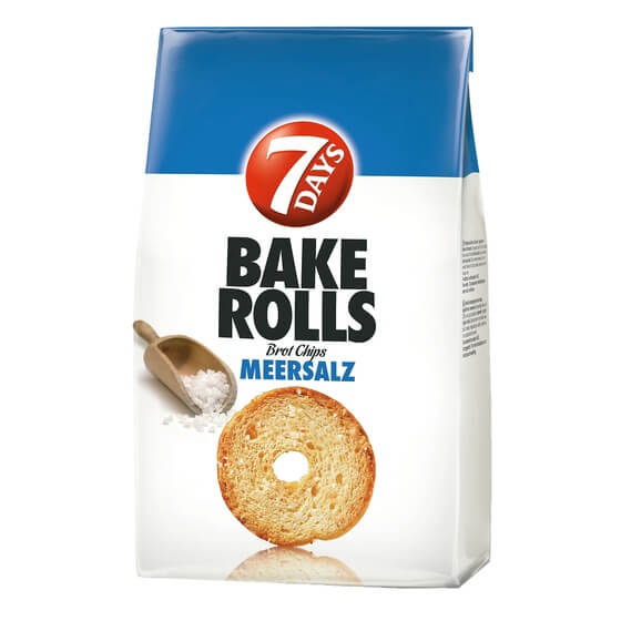 Brot-Chips Bake Rolls Meersalz 250g 7Days