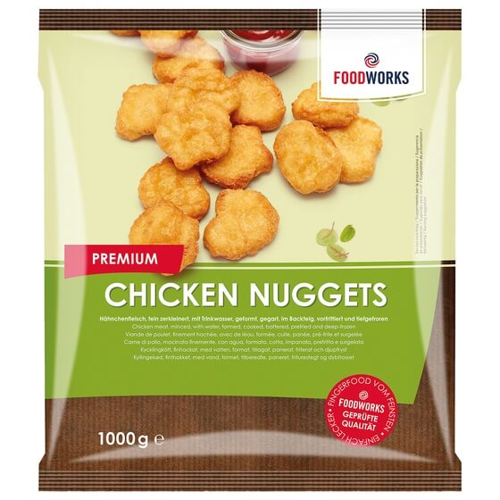 Chicken Nuggets Premium 1kg ca 22g TK Foodworks