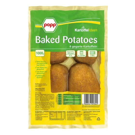 Baked Potatoes Beutel 4x250g Popp Feinkost