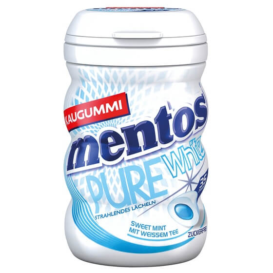 Mentos Gum Pure White Mint Kaugummi 70g