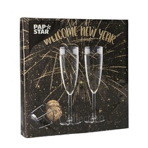 Servietten Weihnachten 33x33cm 3-lag. New Year 20ST Papstar