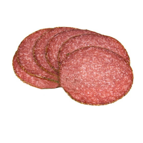 Pfeffer-Salami(Schwein)geschn. ca.48 Schb. 500g Henkelmann
