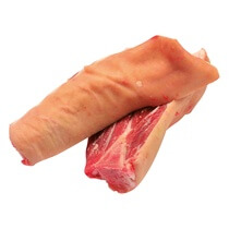 Durocschweinehaxen roh, gepökelt, halbiert, gefr/get ca.425g