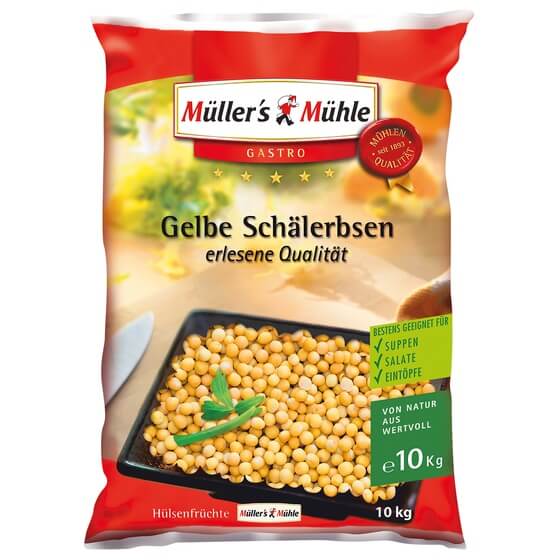 Gelbe Schälerbsen Ganz ODZ 10kg Müller's Mühle