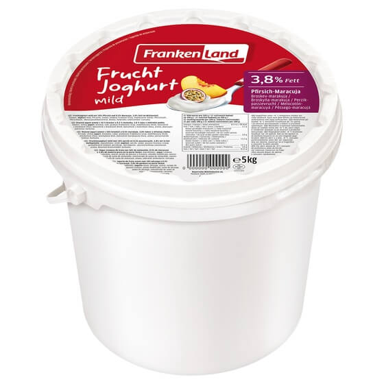 Fruchtjoghurt Pfirsich-Maracuja 3,8% Fett 5kg Frankenland