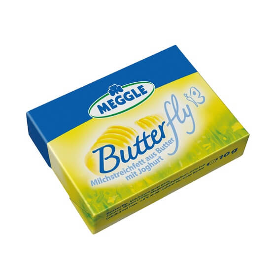 Butterfly fettreduzierte Butter 100x10g Meggle