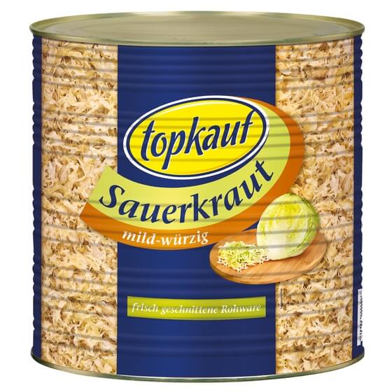 Delikatess Sauerkraut mild würzig 9,7kg Topkauf