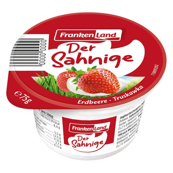 H-Fruchtjoghurt mit Sahne 4fach 10% 75g Frankenland