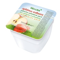 Apfelmus Erdbeere 48x100g Hellma