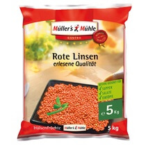 Rote Linsen Geschält ODZ 5kg Müller's Mühle