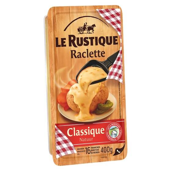 Raclette Käse Original 400g in Scheiben Le Rustique
