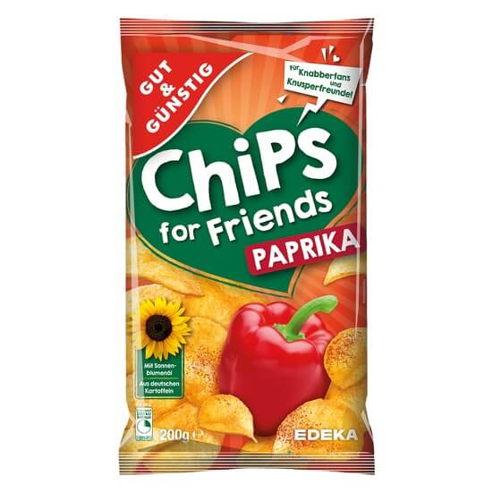 Chips Paprika 200g G&G