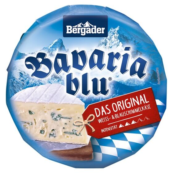 Bavaria Blue Weiß-Blau 70% F.i.Tr. Tortenform 1,2kg Bergader