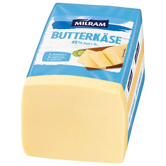 Butterkäse 45% F.i.Tr. mild Brotform/eckig 2,8kg Milram