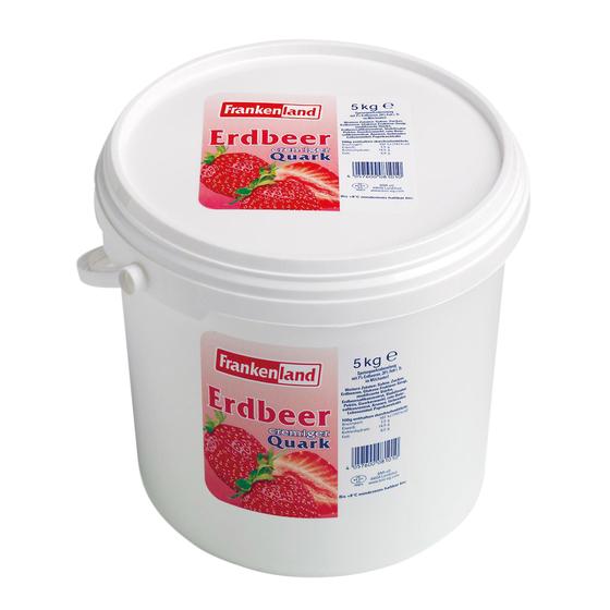 Speisequarkzubereitung m Erdbeeren 20% Fett 5Kg Frankenland