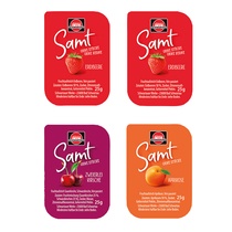 Schwartau Gastro Samt 100x25g(erdb/aprik/himb/waldfru