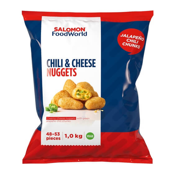 Chili & Cheese Nuggets TK 1Kg 48-53 Stück  Salomon