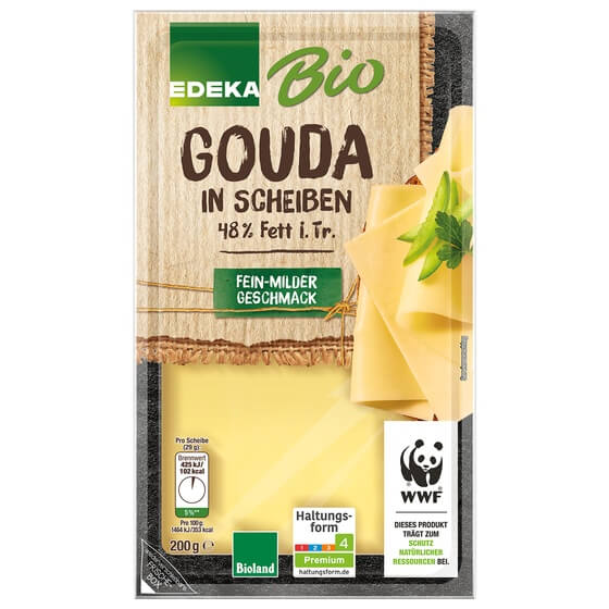 Bio Gouda Scheiben 48% 200g EDEKA