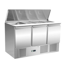 Saladette 3 Türen B1365xT700xH876 368L Volumen