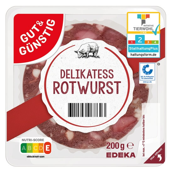 Rotwurst(Schwein) geschn. 200g G&G