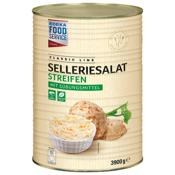 Selleriesalat Streifen mit Süßungsmittel 3,9kg/2,2kg EFS