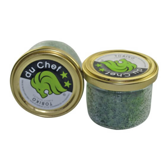 Tobiko Caviar grün 80g Vis van Wennekes