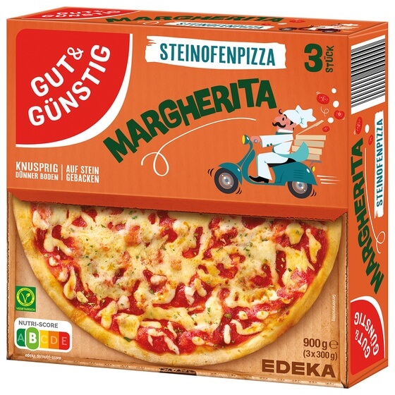 Steinofen Pizza Margherita 3x300g G&G