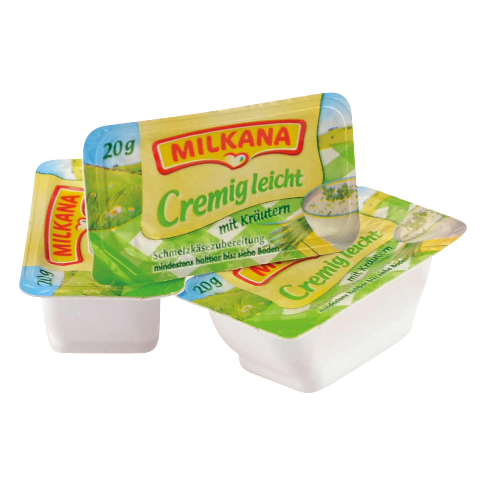 Mischkarton Schmelzkäse leicht 100x20g Milkana