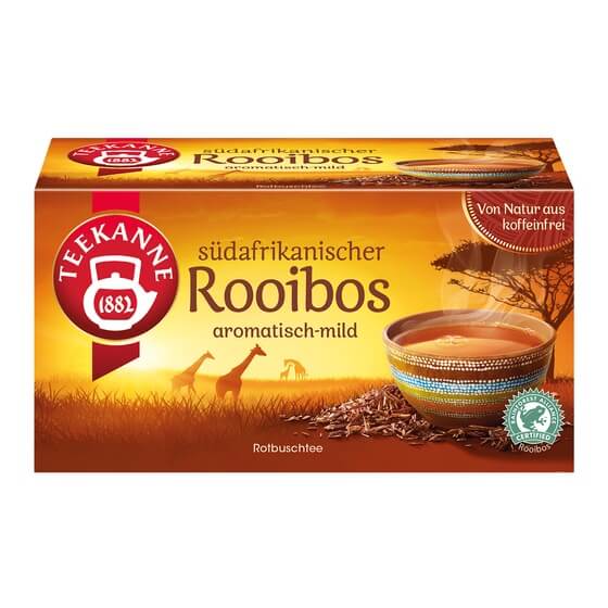 Rotbuschtee/Rooisbos 20 Beutel kuvertiert Teekanne
