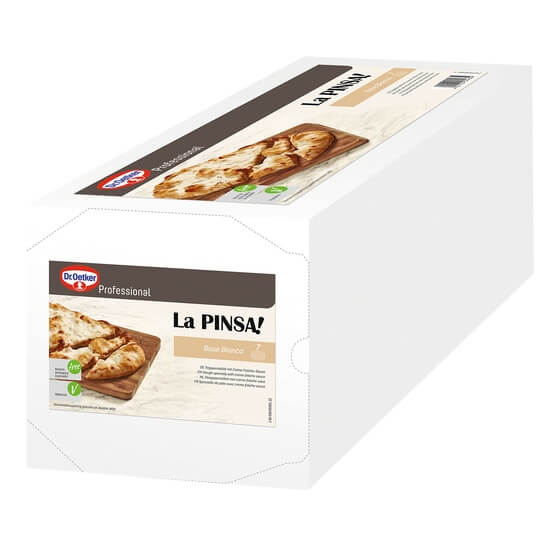 La Pinsa Base Bianca mit Creme Fraiche-Sauce 7x300g Oetker
