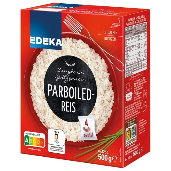 Parboiled Spitzen-Reis im Kochbeutel 500g(4x125g) Edeka