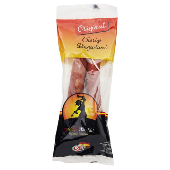 Chorizo Ringsalami vom Schwein,luftgetrocknet,scharf 225g