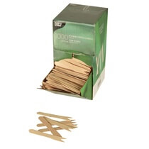 Pommesgabel "pure" Holz 8,5cm 1000St/Spender PapStar