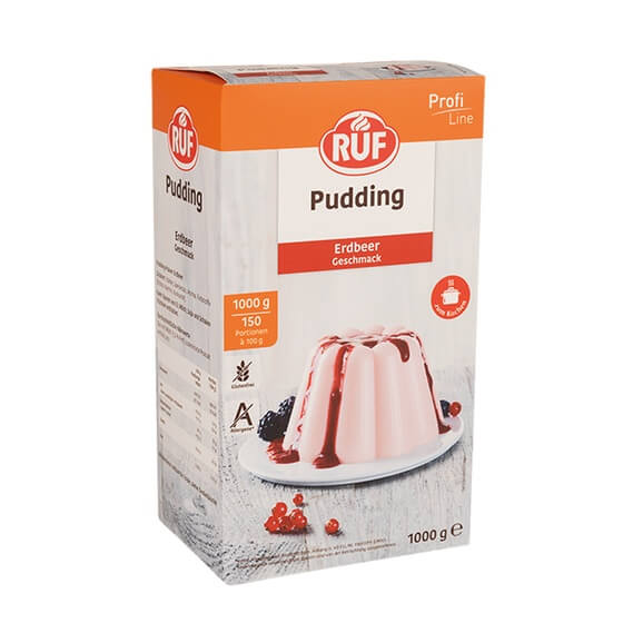 Puddingpulver Erdbeere zum Kochen 1kg RUF