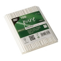 Rührstäbchen "pure" weiß 11cm 100ST Papstar