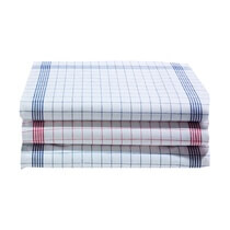 Geschirrtücher Halbleinen rot/weiß 50x70cm 10St Linco