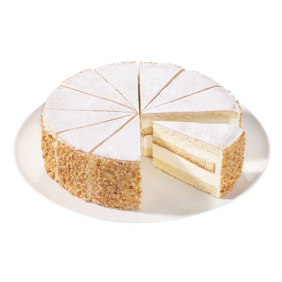 Käse-Sahne-Torte geschnitten TK 12St 1,45kg Erlenbacher