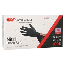 Handschuhe Nitril puderfrei schwarz Größe M 100St. Papstar