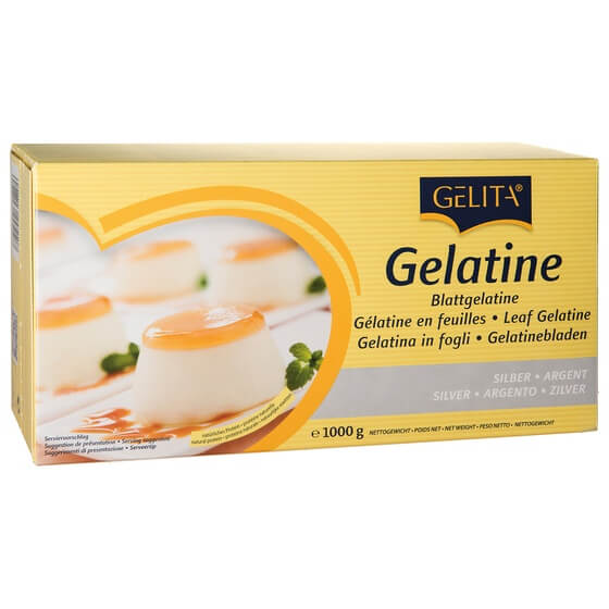 Blattgelantine silber weiss 1kg Gelita