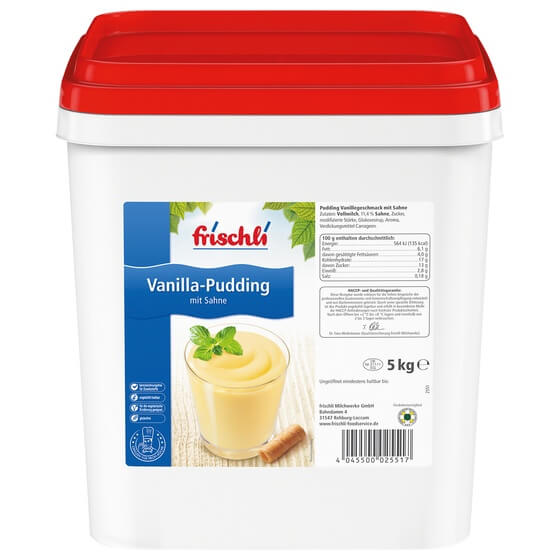 Sahne Pudding Vanille 6,1% 5kg Frischli