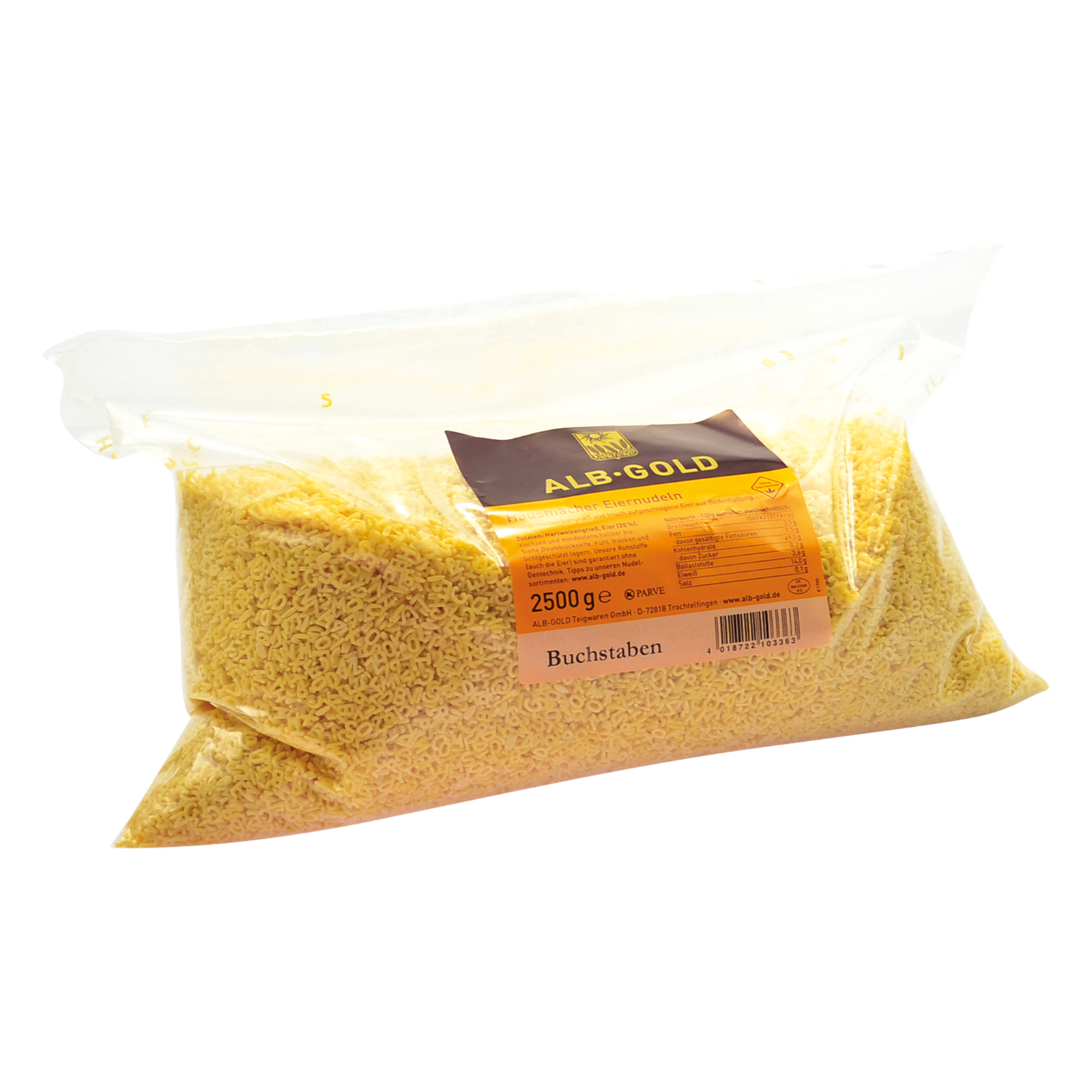 Buchstaben Suppennudeln ODZ 2,5Kg Albgold