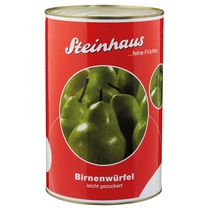 Birnenwürfel leicht gezuckert 4,5kg/3kg Steinhaus