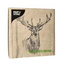Servietten Weihnachten 33x33cm 3lagig 20Stück Deer Papstar